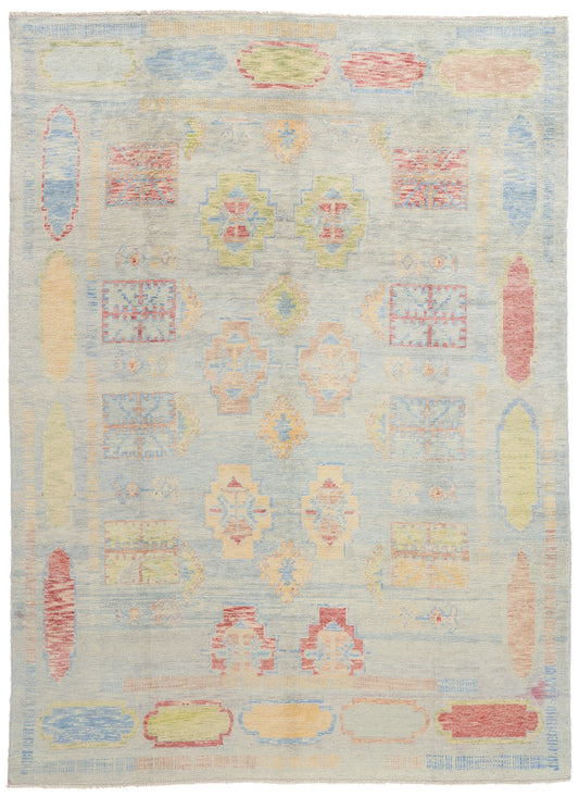 9 x 12 Modern Turkish Oushak Rug 53966