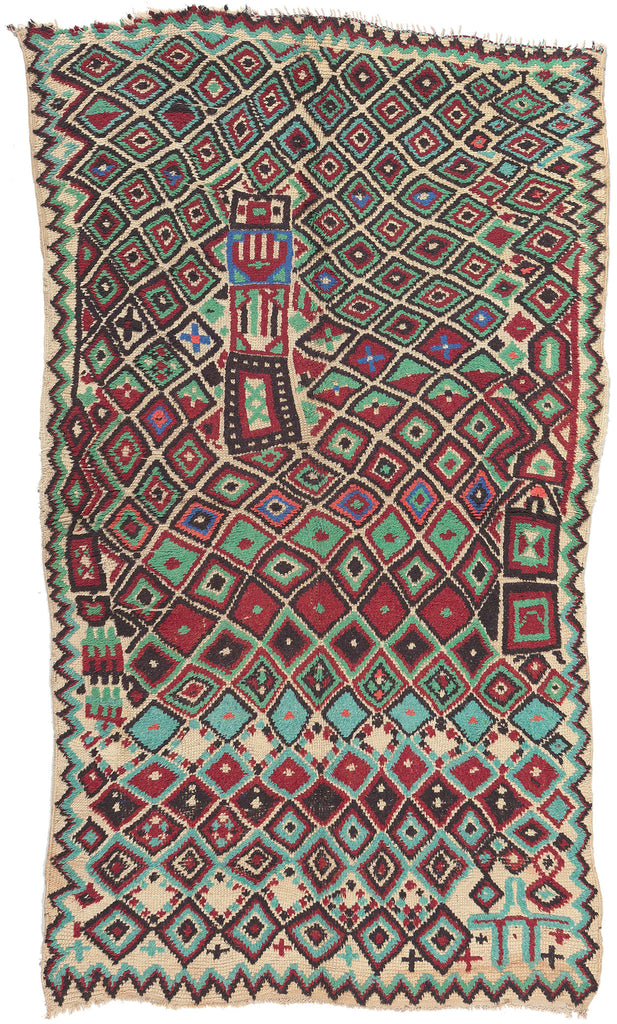 5 x 9 - Beige Vintage Moroccan Rug - 21068