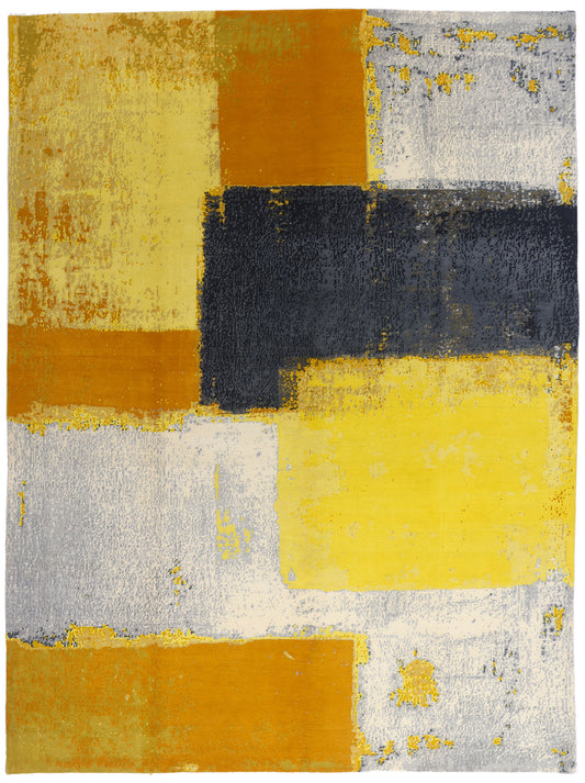 9 x 12 Contemporary Abstract Indian Rug 30312