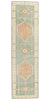 4 x 13 Modern Green Turkish Oushak Rug 53983