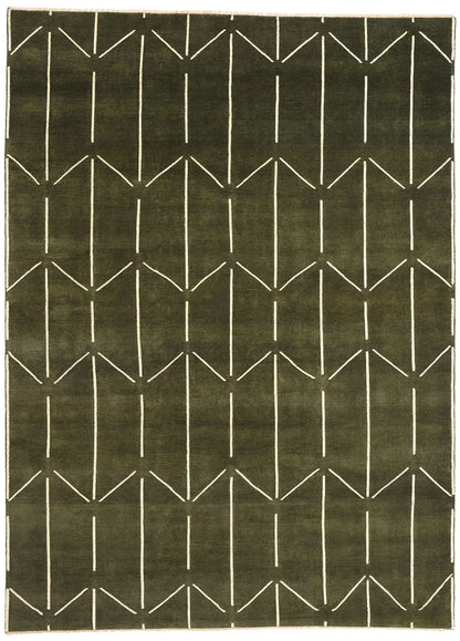 9 x 12 Modern Geometric High-Low Rug 31185