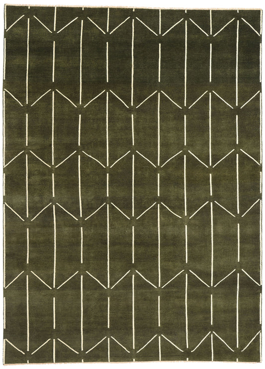 9 x 12 Modern Geometric High-Low Rug 31185