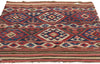 3 x 3 Antique-Worn Caucasian Shirvan Kilim Rug 78997