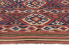 3 x 3 Antique-Worn Caucasian Shirvan Kilim Rug 78997