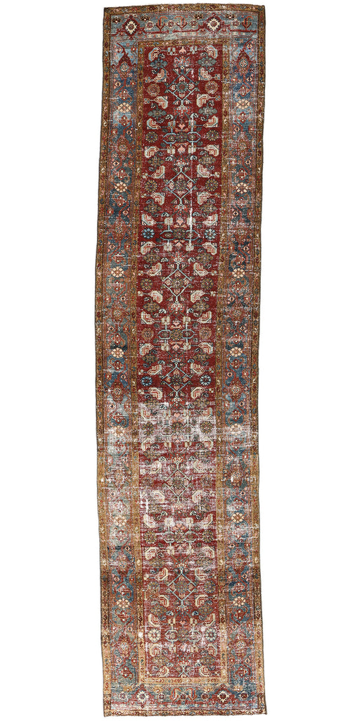 3 x 15 Antique-Worn Persian Malayer Rug 60975