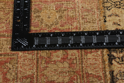 4 x 6 Antique-Worn Persian Mahi Tabriz Rug 78987