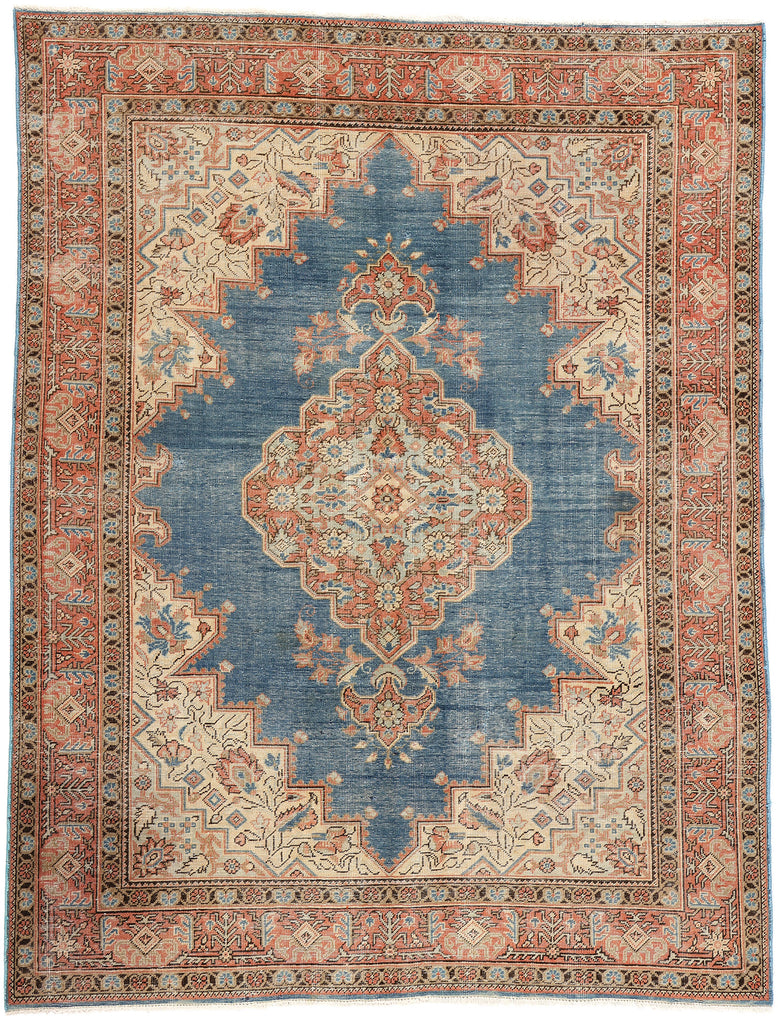 5 x 7 Antique Persian Tabriz Rug 60876