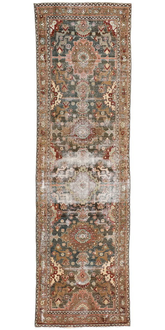 3 x 11 Antique-Worn Persian Malayer Rug 53763
