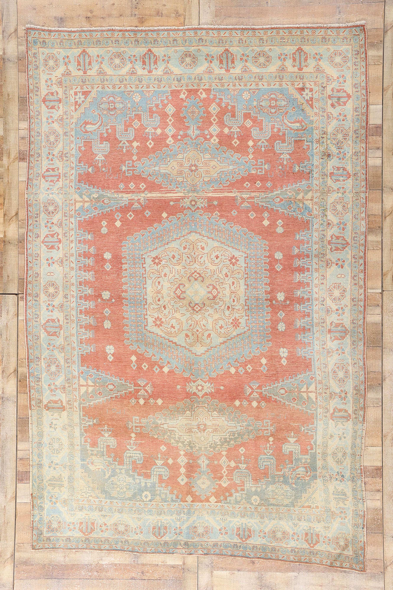 7 x 12 Vintage Persian Viss Rug 61353