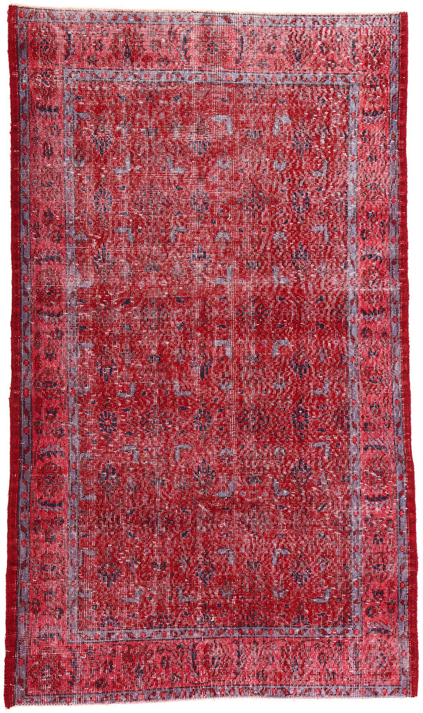 4 x 7 Vintage Red Turkish Sivas Rug 52012