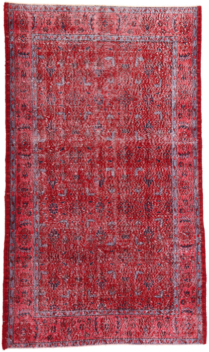4 x 7 Vintage Red Turkish Sivas Rug 52012