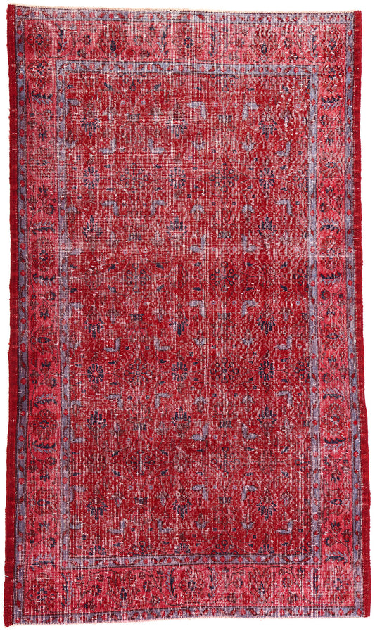 4 x 7 Vintage Red Turkish Sivas Rug 52012