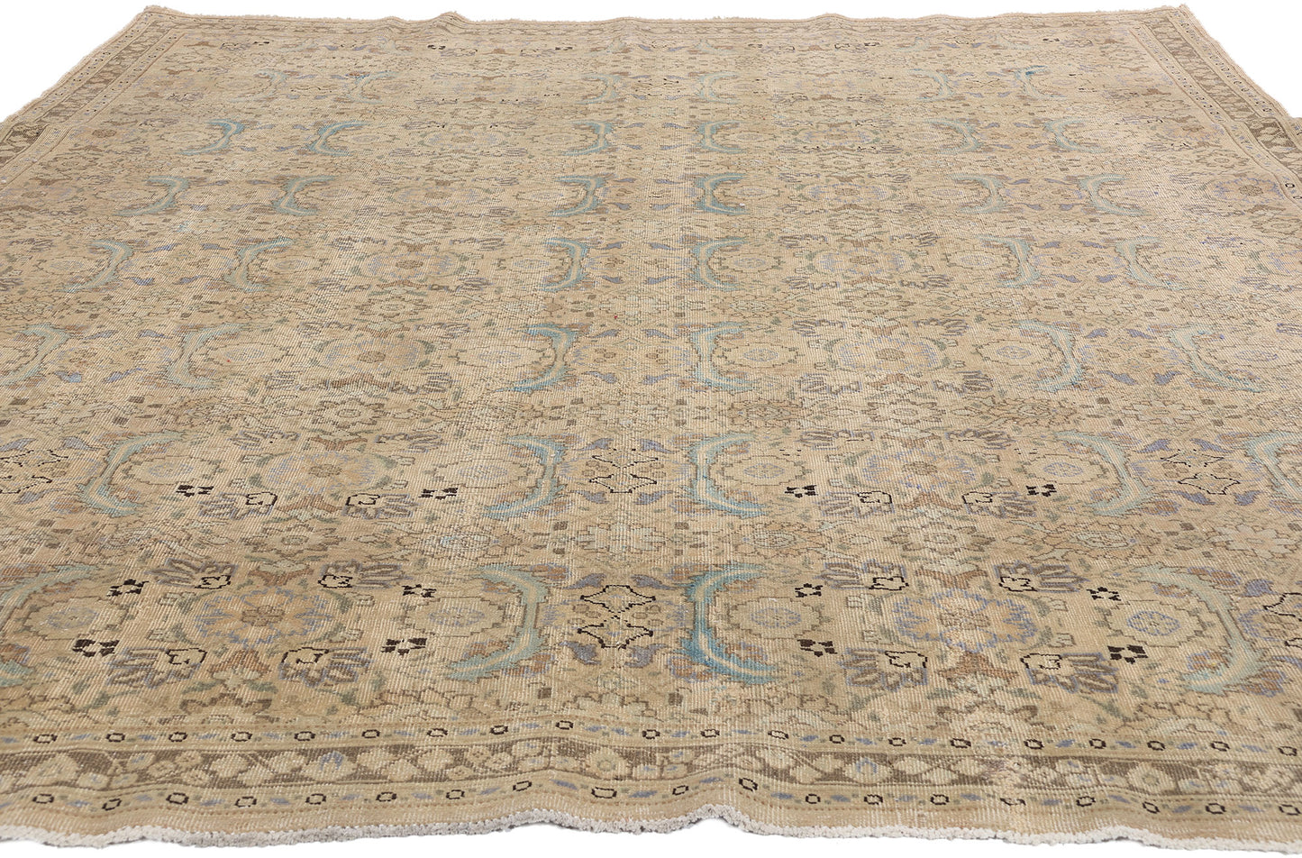 8 x 10 Antique Persian Tabriz Rug 61386