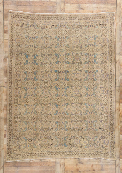 8 x 10 Antique Persian Tabriz Rug 61386