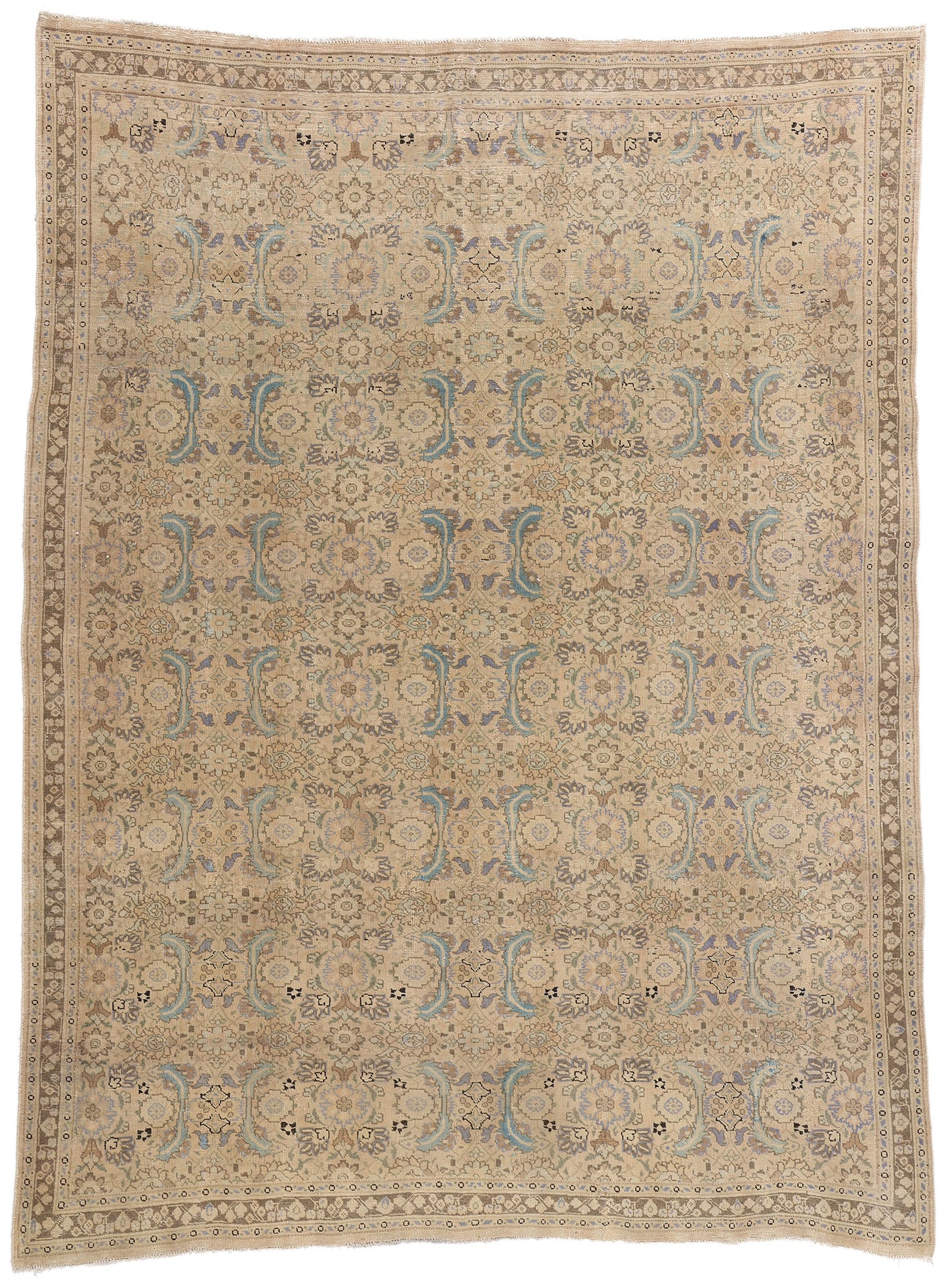8 x 10 Antique Persian Tabriz Rug 61386