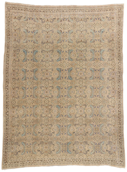 8 x 10 Antique Persian Tabriz Rug 61386
