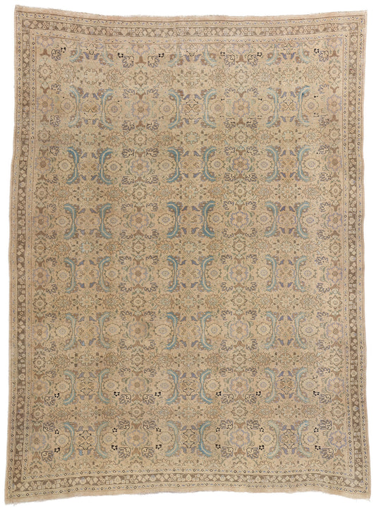 8 x 10 Antique Persian Tabriz Rug 61386