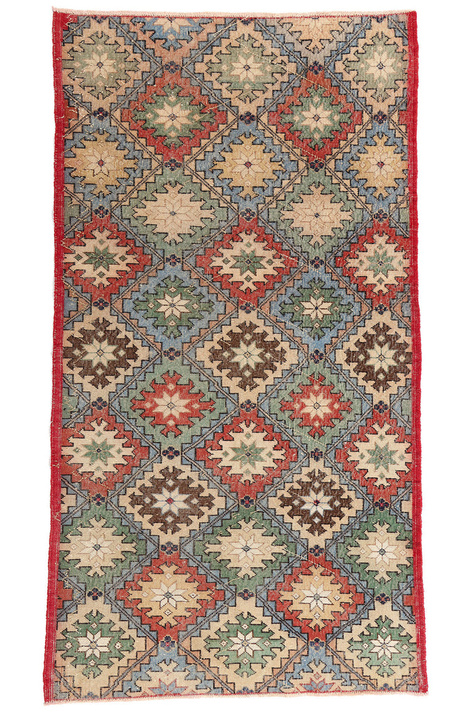 4 x 8 Vintage Turkish Sivas Rug 51996