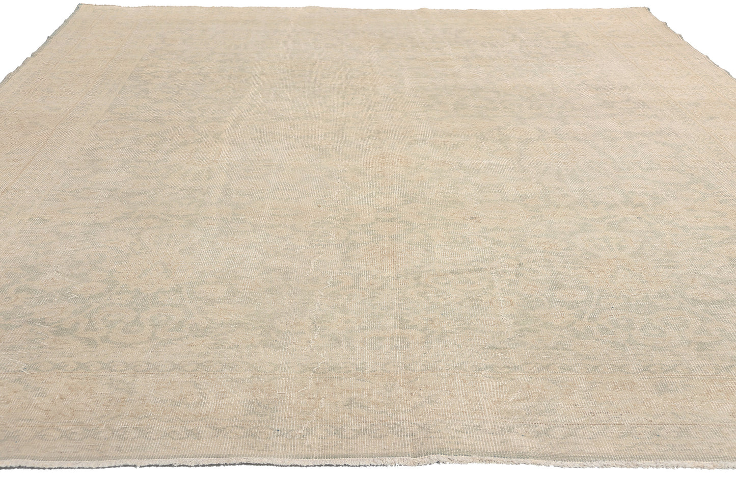 8 x 11 - Beige Vintage Turkish Sivas Rug - 53162