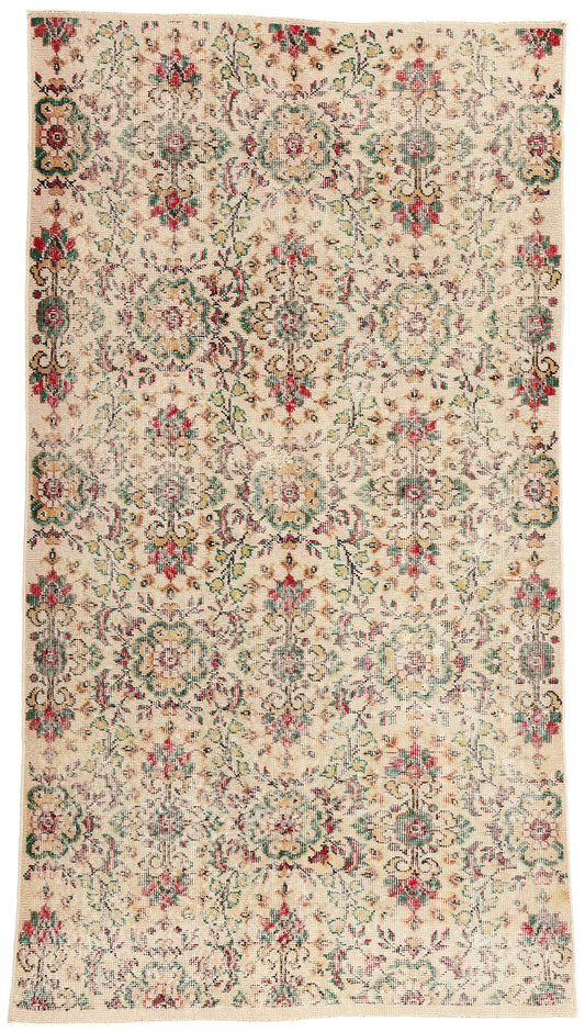 4 x 7 Vintage Turkish Sivas Rug 52011