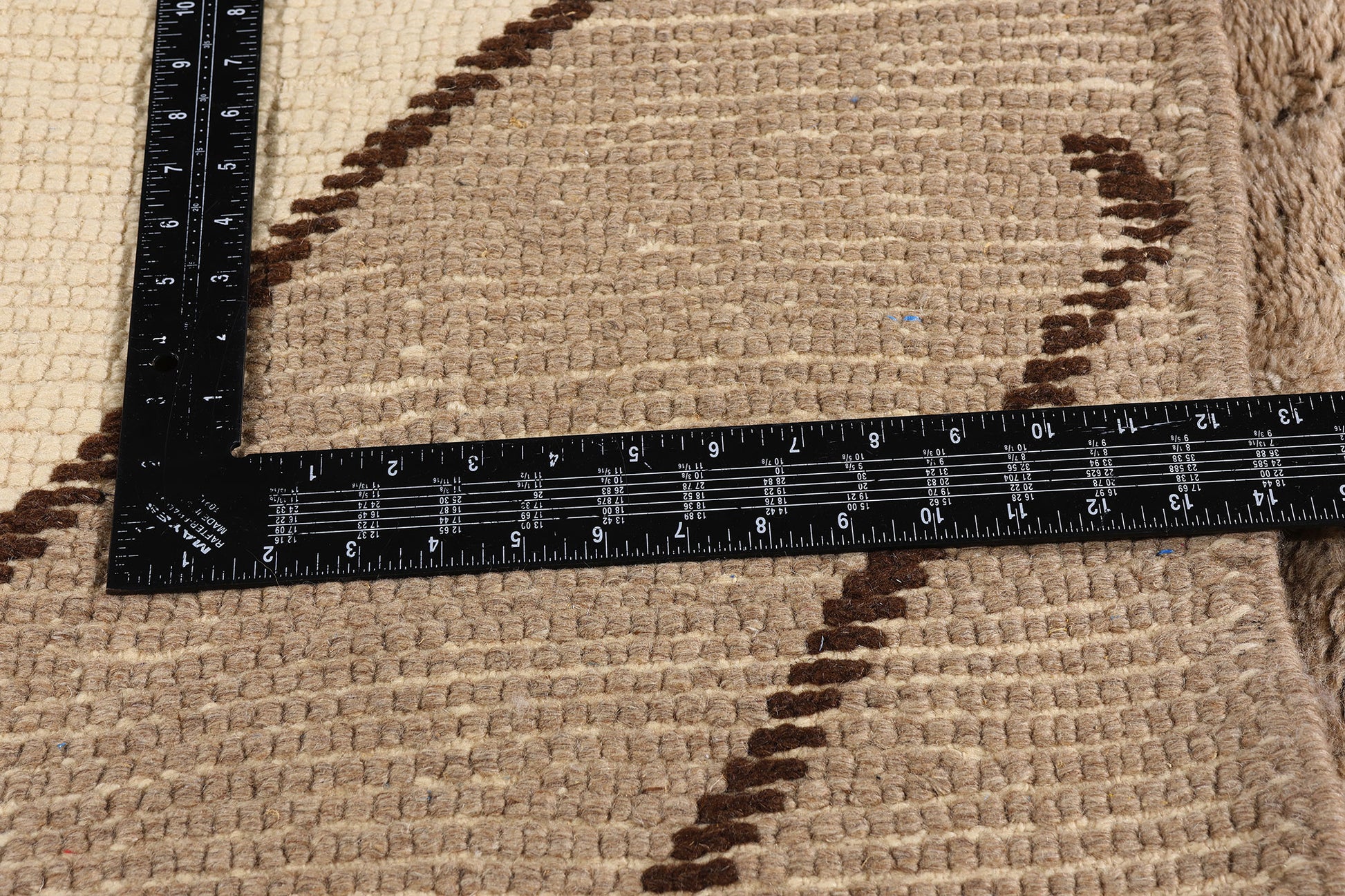 11 x 13 - Earth-Tone Beni Mrirt Moroccan Rug - 21161