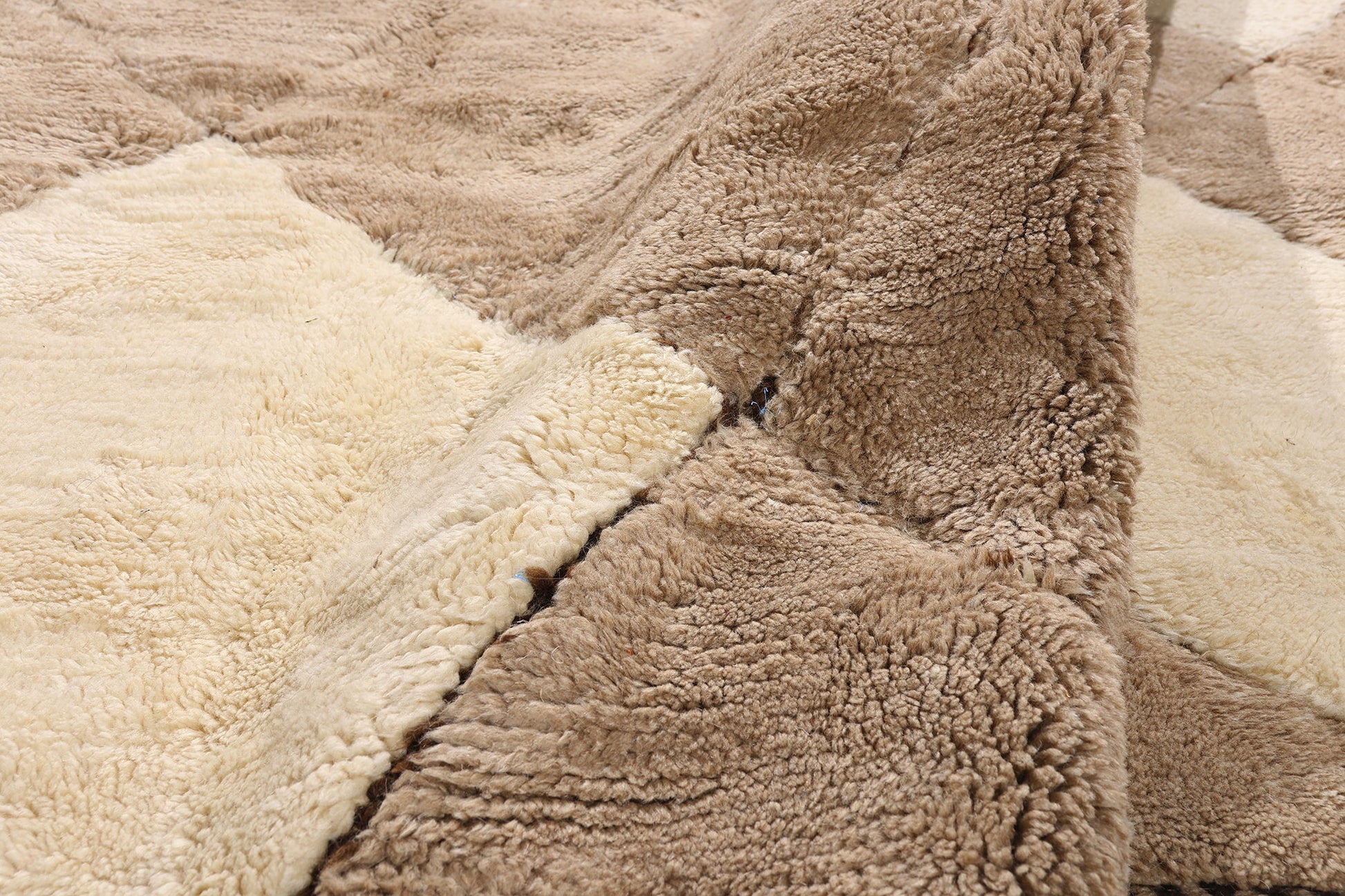 11 x 13 - Earth-Tone Beni Mrirt Moroccan Rug - 21161