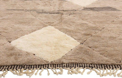 11 x 13 - Earth-Tone Beni Mrirt Moroccan Rug - 21161