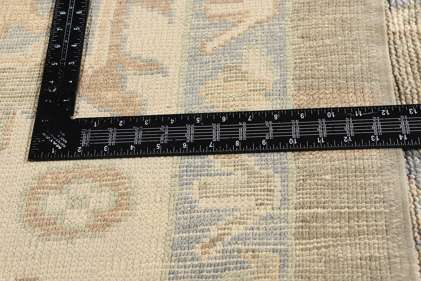 11 x 14 - Green New Oushak Rug - 54034