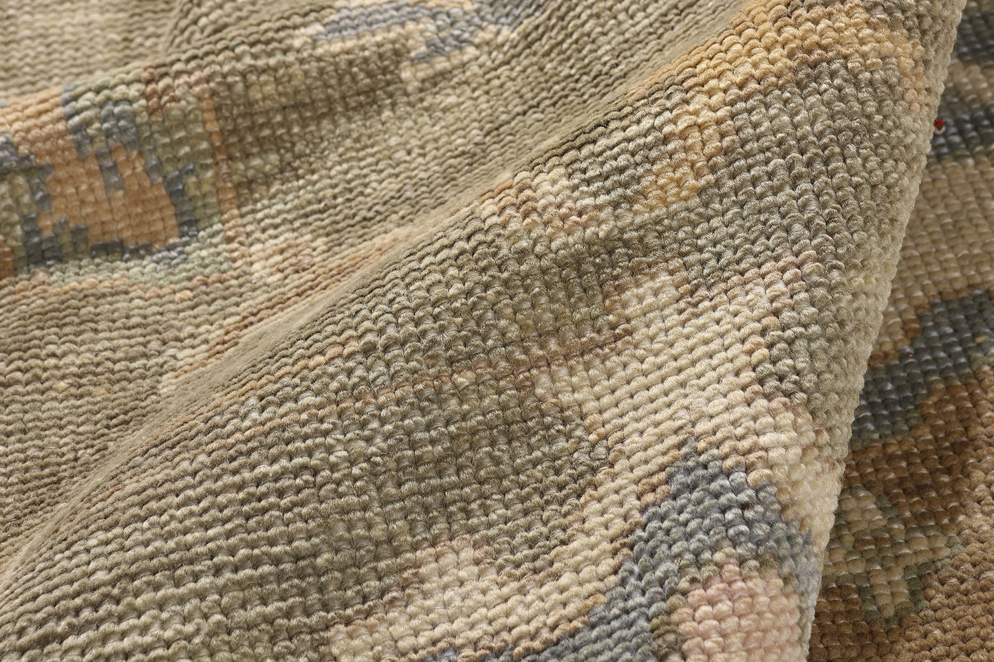 11 x 14 - Green New Oushak Rug - 54034