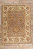 9 x 11 Earth-Tone Modern Indian Oushak Rug 77348