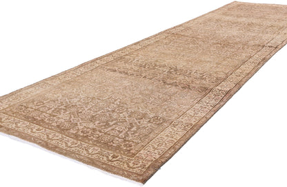3 x 13 Antique Earth-Tone Persian Malayer Rug 61348