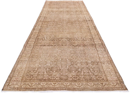 3 x 13 Antique Earth-Tone Persian Malayer Rug 61348
