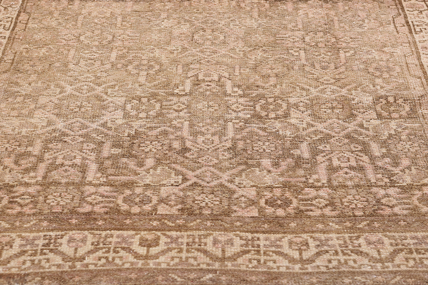 3 x 13 Antique Earth-Tone Persian Malayer Rug 61348