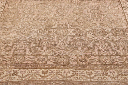 3 x 13 Antique Earth-Tone Persian Malayer Rug 61348