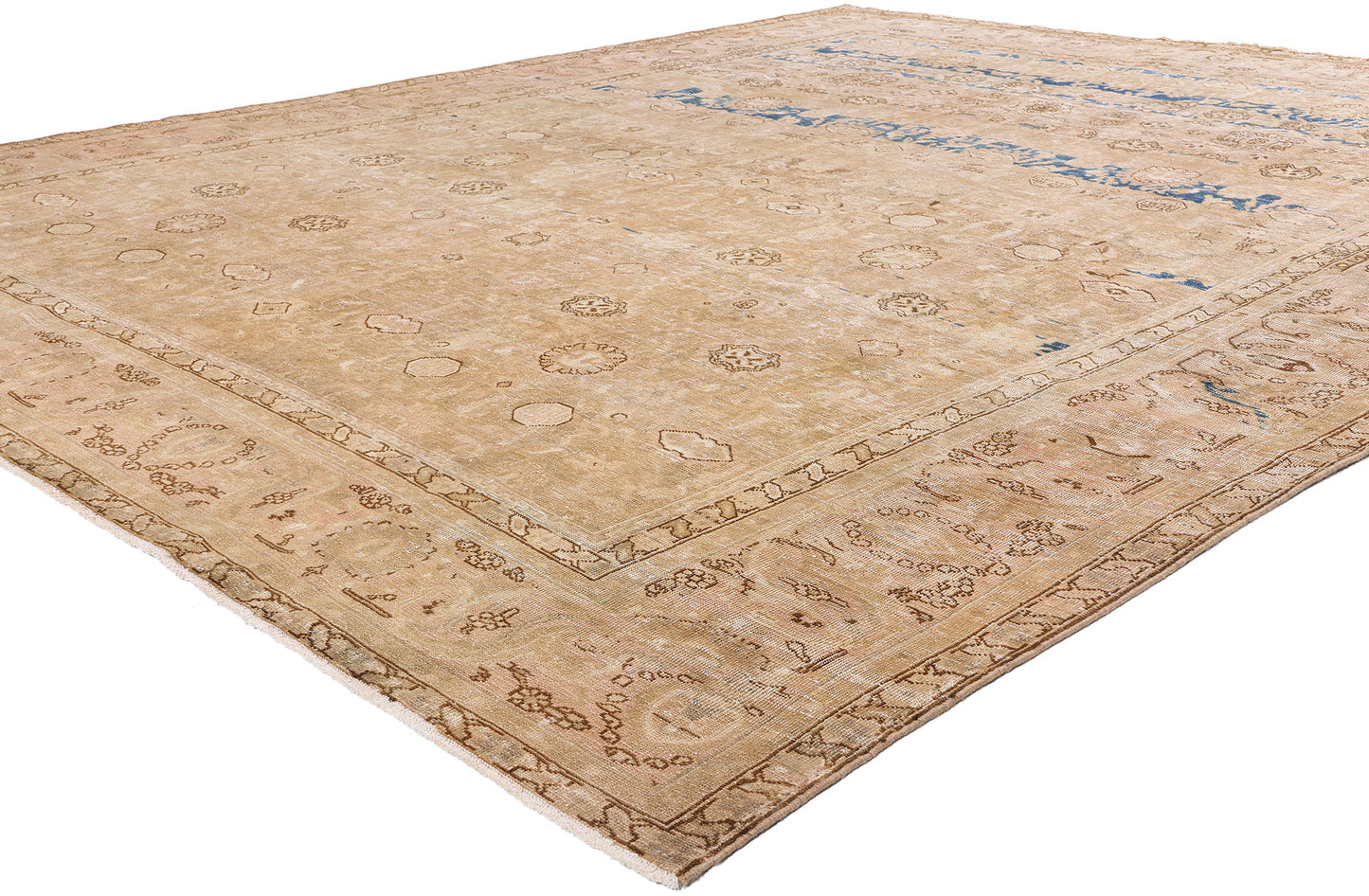 10 x 13 Vintage Persian Tabriz Rug 61341