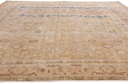 10 x 13 Vintage Persian Tabriz Rug 61341