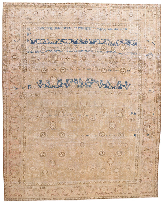 10 x 13 Vintage Persian Tabriz Rug 61341