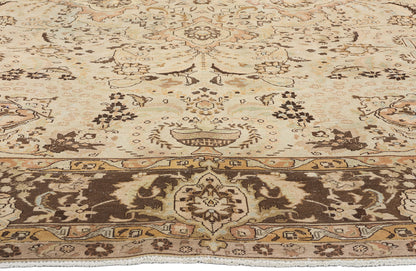 8 x 11 Antique Persian Vase Tabriz Rug 61358