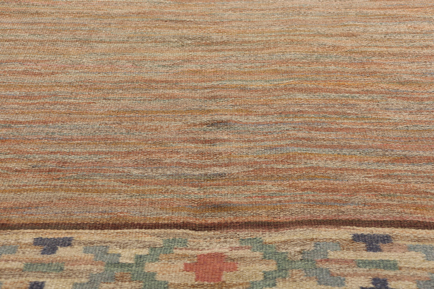 7 x 7 Vintage Swedish Scandinavian Rollakan Rug 79054