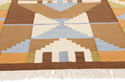 6 x 8 Evy Svensson Vintage Swedish Rollakan Rug 79039