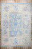 15 x 21 Modern Blue Turkish Oushak Rug 53965