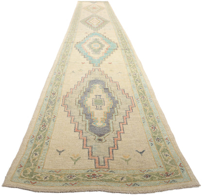 3 x 23 Extra-Long Turkish Oushak Rug 53959