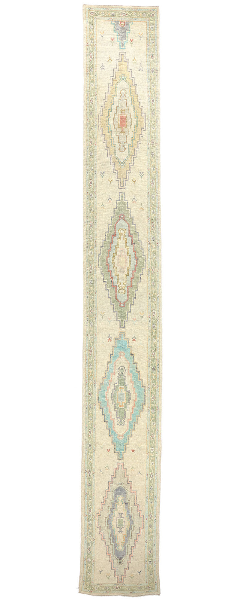 3 x 23 Extra-Long Turkish Oushak Rug 53959