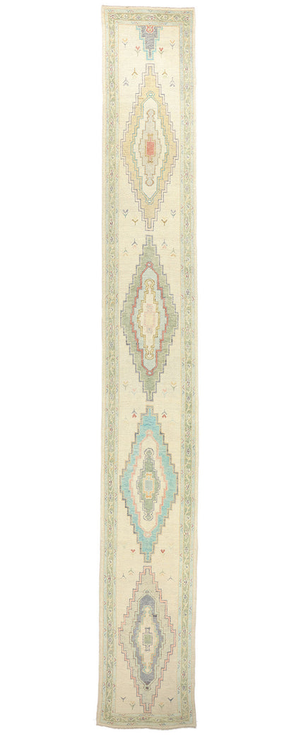 3 x 23 Extra-Long Turkish Oushak Rug 53959