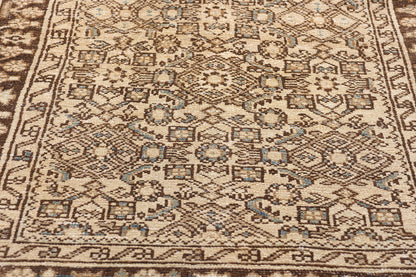 3 x 17 Antique Persian Hussainabad Hamadan Rug 61351
