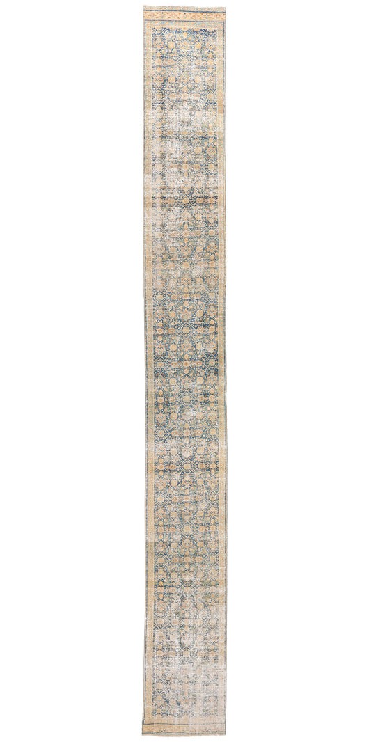 2 x 20 Antique Persian Tabriz Rug 61324