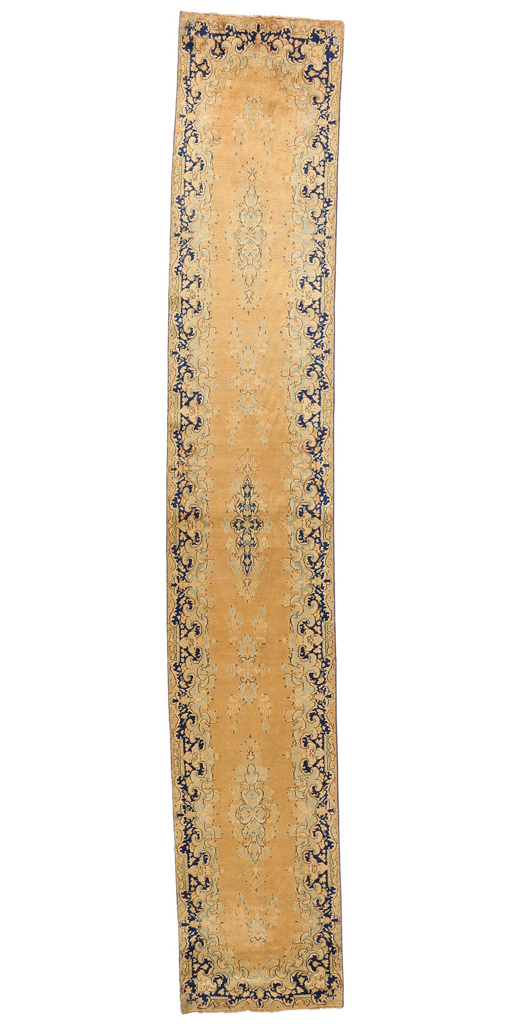 ​3 x 17 Vintage Persian Kerman Rug 73658​