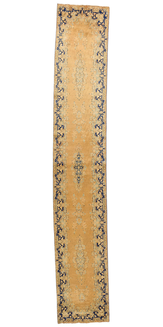 ​3 x 17 Vintage Persian Kerman Rug 73658​