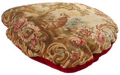 2 x 2 Antique French Aubusson Tapestry Cushion 79199