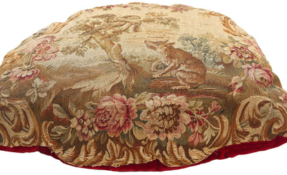 2 x 2 Antique French Aubusson Tapestry Cushion 79199